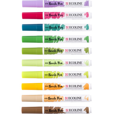 TALENS Ecoline Brush Pen Set 11509804 ass. Botanic 10 pcs.