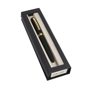 ONLINE Penna stilo Eleganza M 34595 black/gold, slimsy box