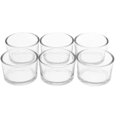 RICO DESIGN Teelichtgläser Set 5.2x3.3cm 500316 6 Stück
