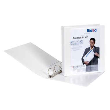 BIELLA Cart.anelli CreativeXL#2 7cm 44344501U bianco, 4-anelli A4