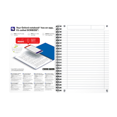 OXFORD Taccuino Ufficio A5 100101300 liniert, 7mm ass.