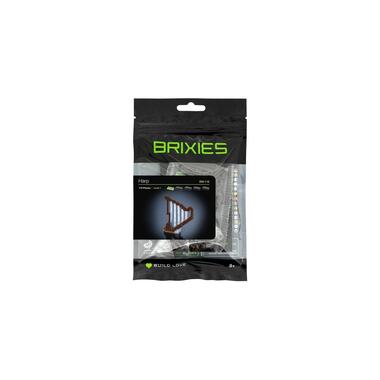 BRIXIES building block model harp made of 115 building blocks