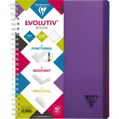 CLAIREFONTAINE LINICOLOR Quaderno A4+ 329155 5mm 120 fogli