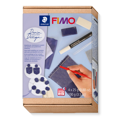 FIMO Set di modellazione 4x25g 8025HTC2 Design del jeans