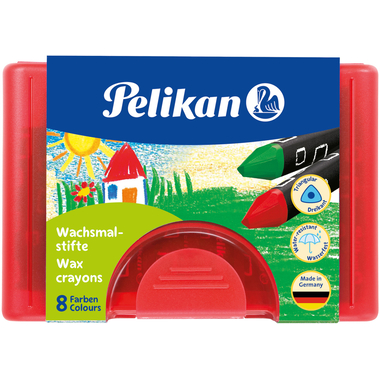 PELIKAN Pastelli a cera Griffix 722942 8 colori ass. astuccio