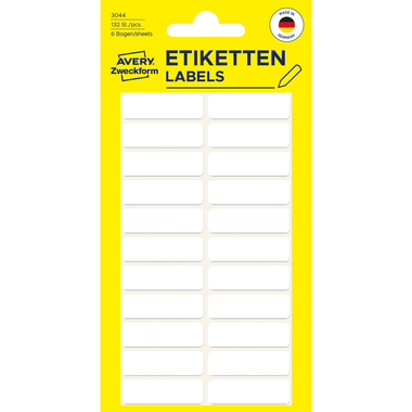 AVERY ZWECKFORM Etiketten 32×10mm 3044 weiss 120 Stück