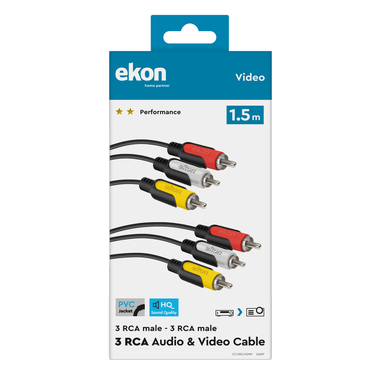 3 RCA Cable | Ekon