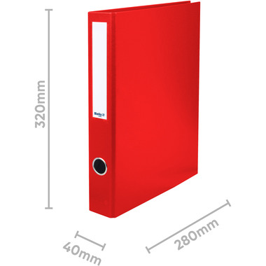BIELLA Zeigebuch Dinor-Quatro 4cm 12644445U rot, 4-Ring A4