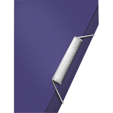 LEITZ Dossier de coll. Style PP A4 39570069 Bleu Titane 6 comp.200 flls.