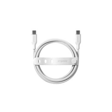 emPower by PanzerGlass USB 2.0-Kabel Racing 60 W  Silber Weiss USB-C - USB-C 1.2 m