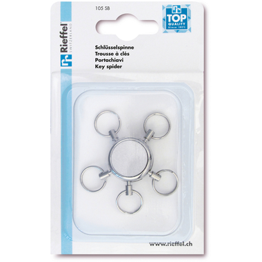 RIEFFEL SWITZERLAND Portachiavi Key Spider A10064 5 Ringe