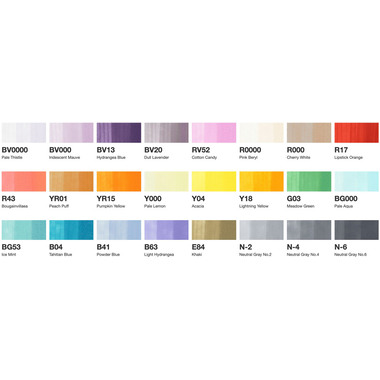 COPIC Marker Sketch 21075525 Manga Illustration, 24 pcs.