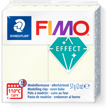 FIMO Pâte à modeler Soft 57g 8010-041 phosphorescent
