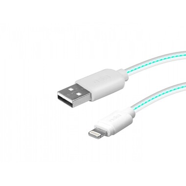 USB Ligthning cable with luminous LED Blue,MFI cable length 70 cm