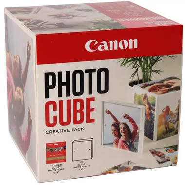 CANON Photo Cube Creative 13x13 pink PP2015x5 Portafoto acrilico incl. 40fo.