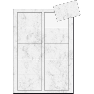 SIGEL Cartes de visite 85x55mm DP742 gris, 225g 100 pcs.