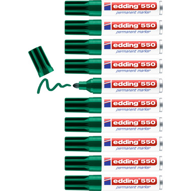 EDDING Permanent Marker 550 3-4mm 550-4 grün