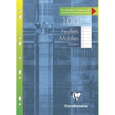 CLAIREFONTAINE Inserto per classif. A4 1733C rigato 50 pezzi