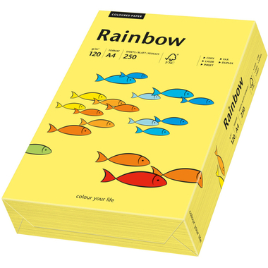 RAINBOW Papier gelb/16 A4 88042348 FSC, 120g 250 Blatt