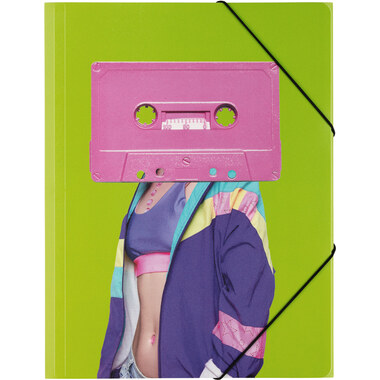 PAGNA Gummizugmappe A4 21695-15 Zine Kultur Motiv