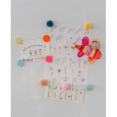 I AM CREATIVE Magnet Pompon Let`s Organize 4035.52 6 Stück
