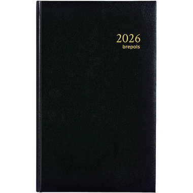 BREPOLS Agenda Brefix 16 Lima 2026 0.016.1256 1J/1P noir 11.3x18.2cm