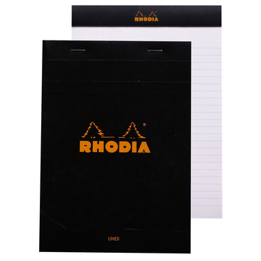 RHODIA Notizblock A5 166009C liniert schwarz