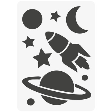 I AM CREATIVE Schablone 2000.66 Kids A5, Weltraum