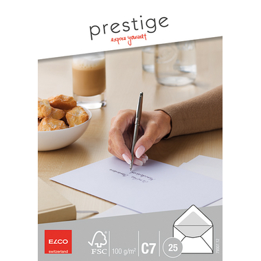 ELCO Buste Prestige C7 79307.12 100g,bianco,s.finestra 25pezzi