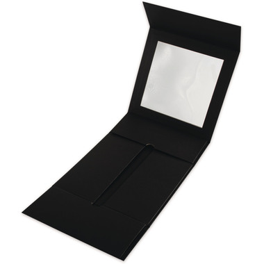 ELCO Geschenkbox m. grossem Fenster 82115.11 schwarz, 22x22x10cm 5 Stk.