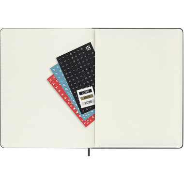 MOLESKINE Agenda Classic X-Large 2026 DHB12WN4Y26 1W/1S schwarz HC 19x25cm