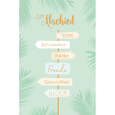 ABC Biglietto d'addio DE B6 52303 Cartello