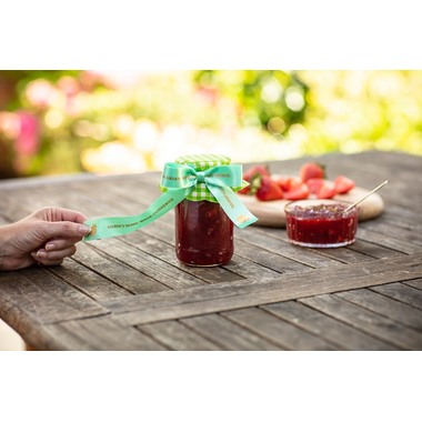 PTOUCH Nastro verde m./oro TZE-RM54 Sistemi Tze 24mm