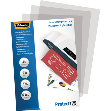 FELLOWES Laminiertasche A3 5308803 glanz, 175my 100 Stk