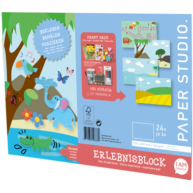 I AM CREATIVE Erlebnisblock Junge, A4 4010.53 24 Blatt
