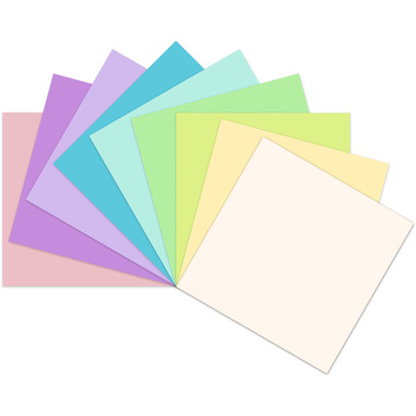 URSUS Faltblätter Origami 14×14cm 3156199 Pastell-Farben ass. 100 Blatt