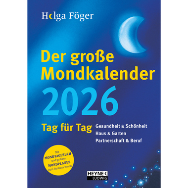 HEYNE Der grosse Mondkalender 2026 9783453239654 1T/1S DE 17x24cm