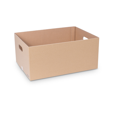 Moving box base "Fancy" in brown 502x363x225mm