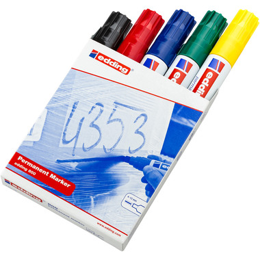 EDDING Permanent Marker 800 4-12mm 800-99 5 Farben ass.