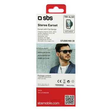 Kopfhörer mit Kabel Stereo In-Ear Flat Studio Mix 30 | SBS