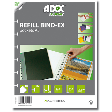 ADOC Ersatztaschen A5 5812.000 matt 10 Stück