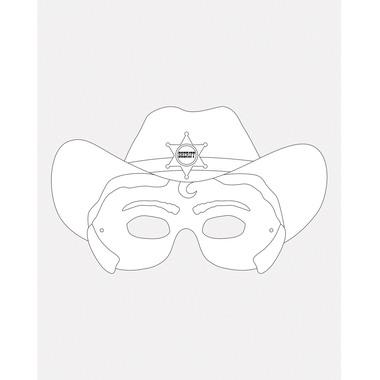 FOLIA Masques pour enfants Aventure 23219 6 formes assorties