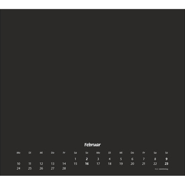 HEYE Bastelkalender 2026 21418+26 schwarz DE 30x27cm
