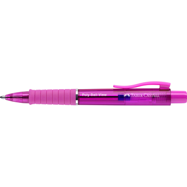 FABER-CASTELL Kugelschreiber Poly Ball View 145768 Electric Fuchsia