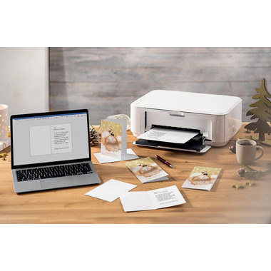 SIGEL Weihnachtskarten A6 DS091 Weihnachtskugeln 25 Stück