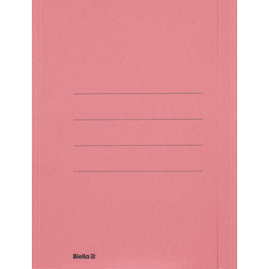 BIELLA Einlagemappe m. Klappe A4 25040145U rot 240g/m2 50 Stück