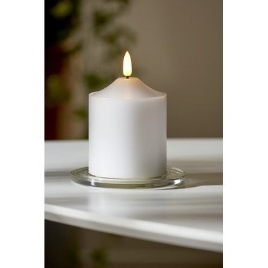 STAR TRADING LED Kerze Flamme 12cm 12.064-07 weiss