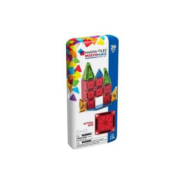 Magna-Tiles Modèle construction microMAGS Kit de voyage 26 pièces