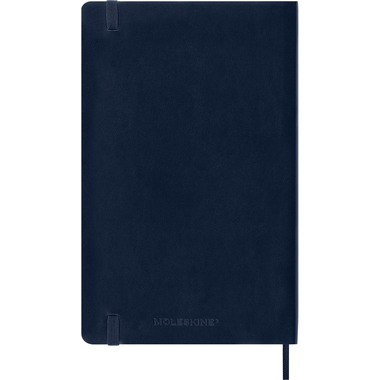 MOLESKINE Agenda de notes semaine 25/26 DSB2018WN3Y26 18M ligné SC saphir 13x21cm