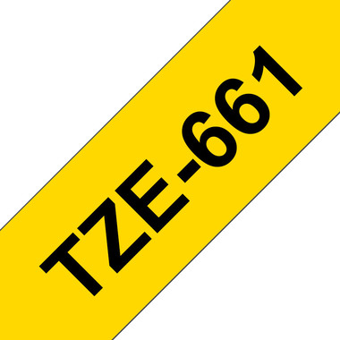 PTOUCH Nastro, plastific. nero/giallo TZe-661 PT-3600 36 mm